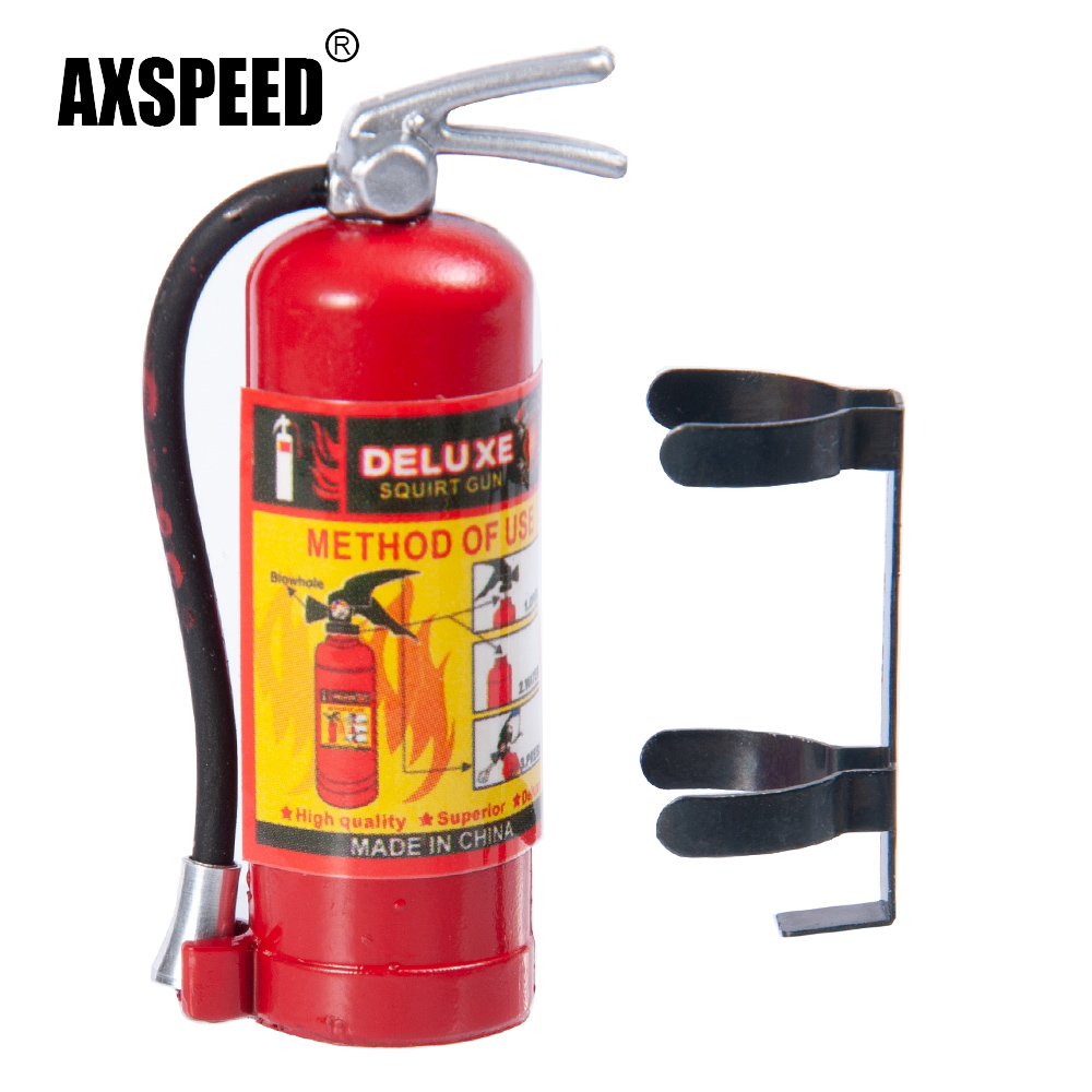 Fire Extinguisher Small - Axspeedシミュレートされたミニ消火器,同軸scx10,wraithtrx4タミヤ1/10 rc,車とトラックの装飾ツールパーツ