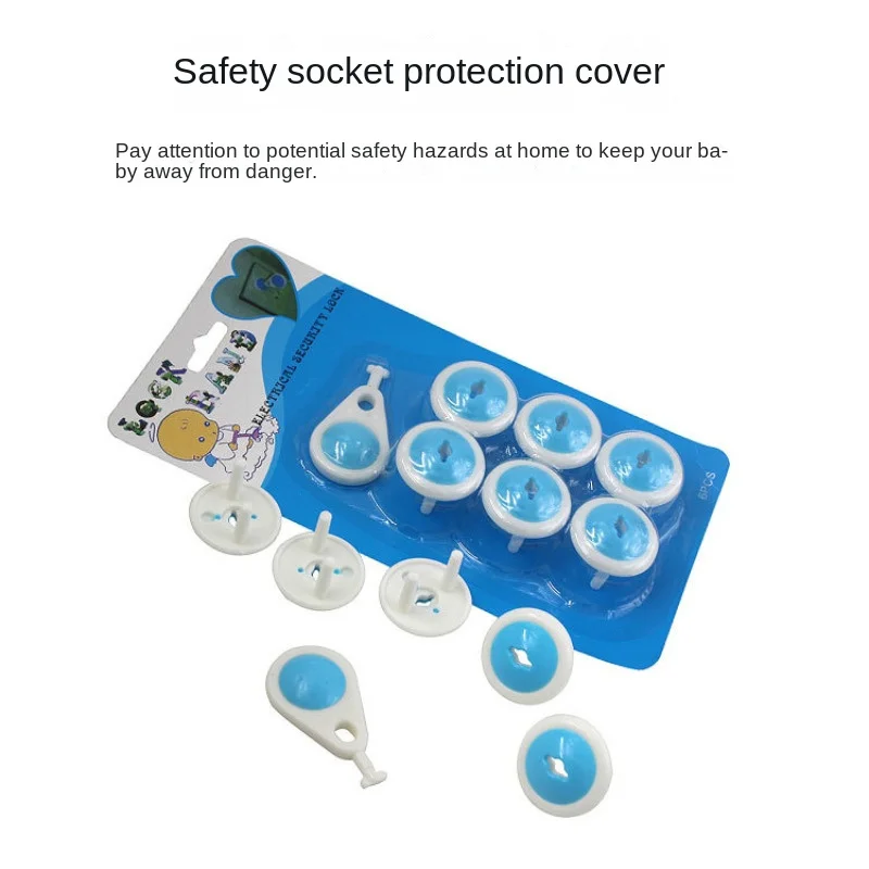 Outlet Cover Baby - 7個セット ベビー用電気安全ソケットプロテクター、EU電源コンセントカバー、感電防止プラグガード