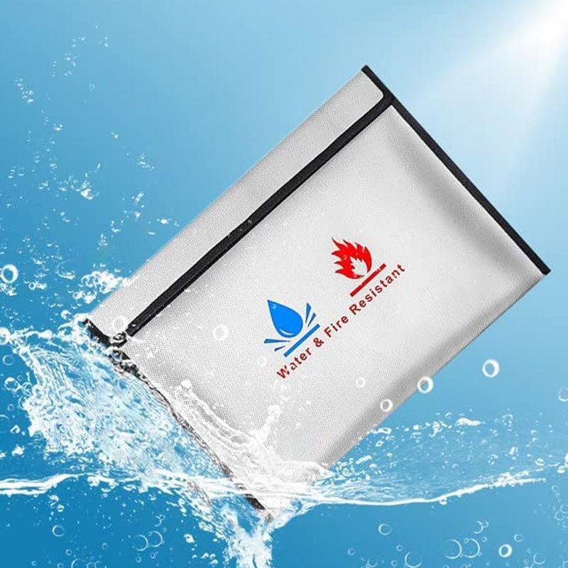 Fire Safe Document - 耐火ドキュメントバッグ耐火封筒現金用 2 サイズ保護防水耐火バッグ安全なアクセサリーマネー