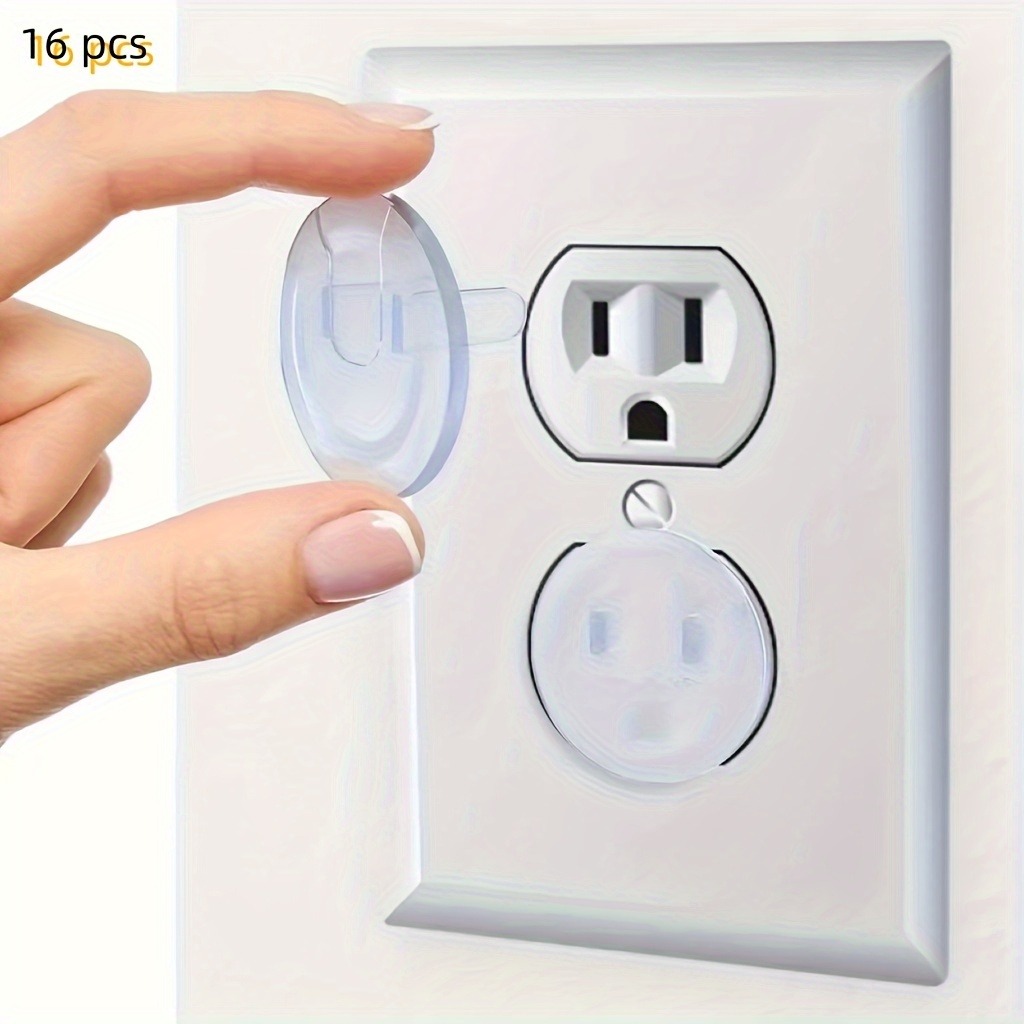 Outlet Cover Baby - 14個入りチャイルドセーフティコンセントカバー 透明デザイン 大人でも簡単に取り外せる プラグプロテクター 赤ちゃん用電気コンセント保護