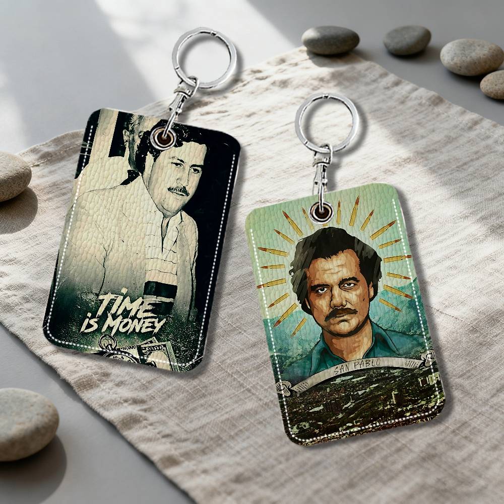 Lockbox Key Secure - N-Narcos P-PABLO E-ESCOBAR カードホルダー キーホルダー キーリング