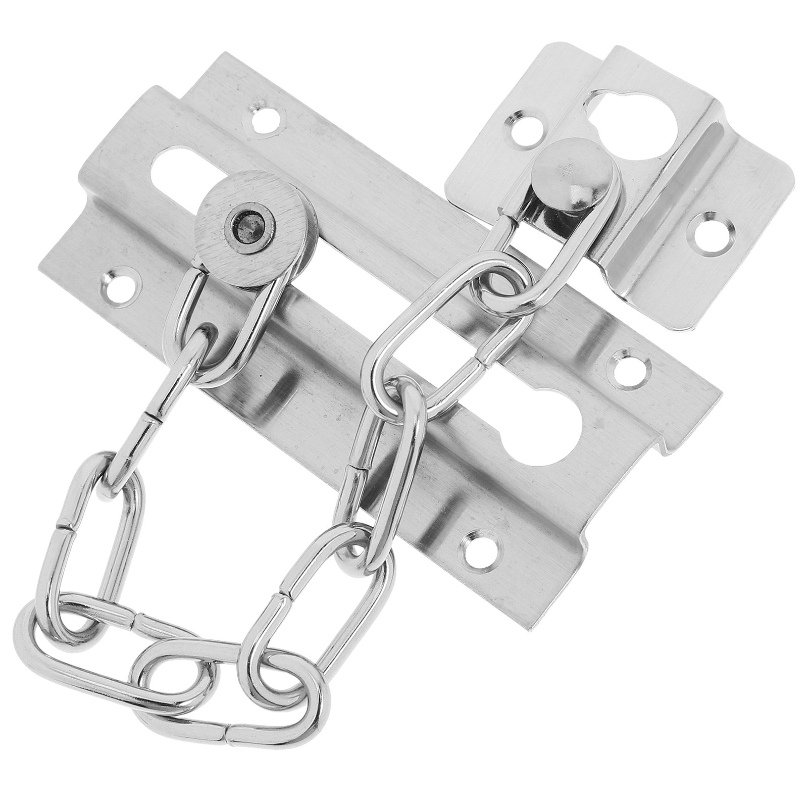 Security Chain Door - チェーンロックドアストッパー盗難防止バックル盗難防止ラッチフックホテルラッチブロッカー用セキュリティ用室内ドア用