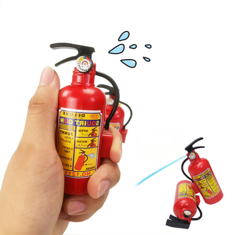 Fire Extinguisher Small - 子供のためのミニ消火器のおもちゃ、人のエプロン、ウォーターガンのスプレー、子供の消防士、プロのアクセサリー、面白いギフト