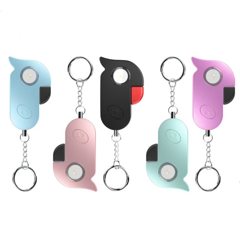 Personal Alarm Keychain - 鳥の形をした抗狼アラームキーホルダー ポータブル個人用緊急サイレン 越境対応 大音量 防水 女性用護身装置
