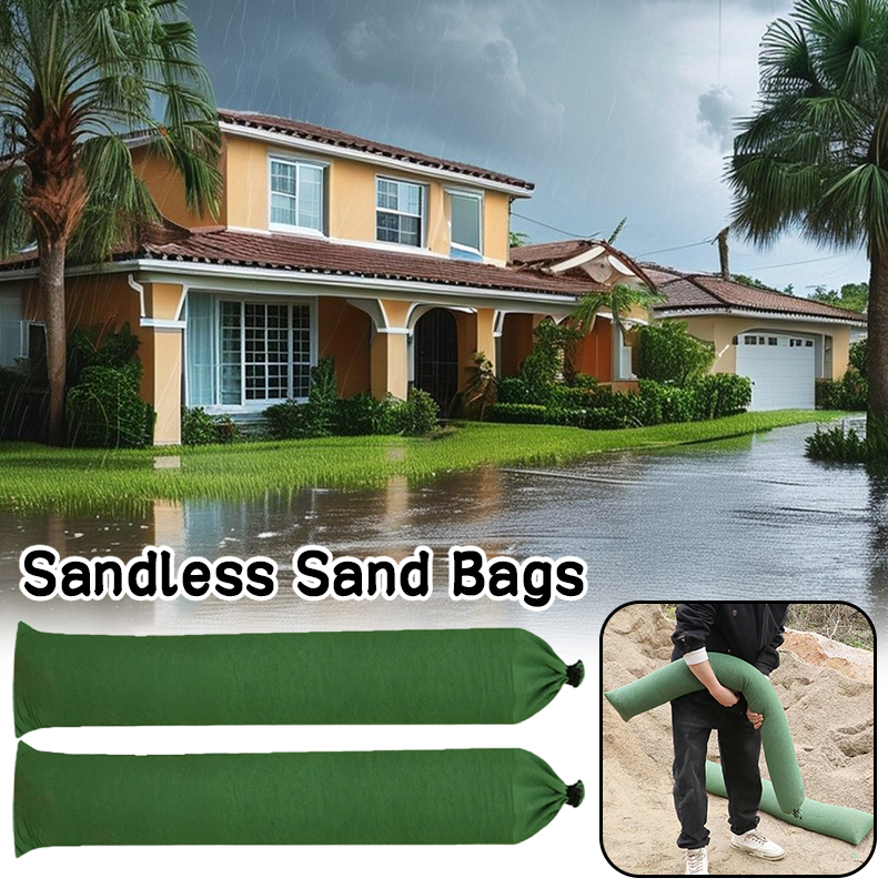 Flood Barrier Bag - 2 個サンドレス土嚢抗洪水制御水活性化洪水バリア家のドア代替土嚢雨保護