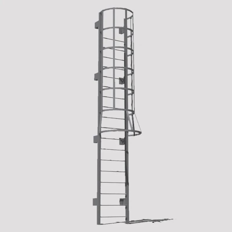 Fire Escape Ladder - 工業用屋外垂直猫ケージ用はしご アルミ製安全避難用はしご 鋳鉄製階段 屋内外兼用垂直ケージ用はしご
