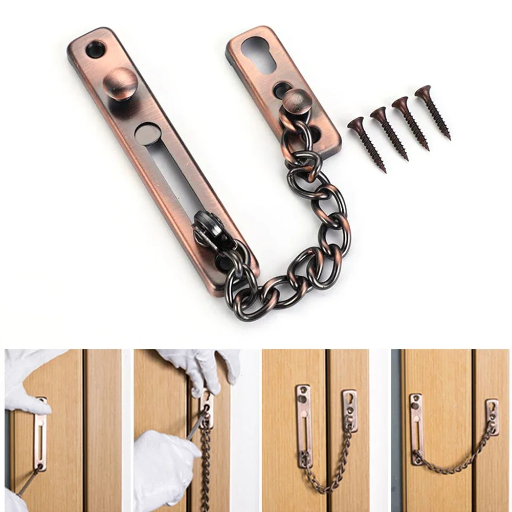 Security Chain Door - 盗難防止ドアロックボルト安全チェーン、ホームラッチバックルガード、ホテルのハードウェアアクセサリー、子供の安全
