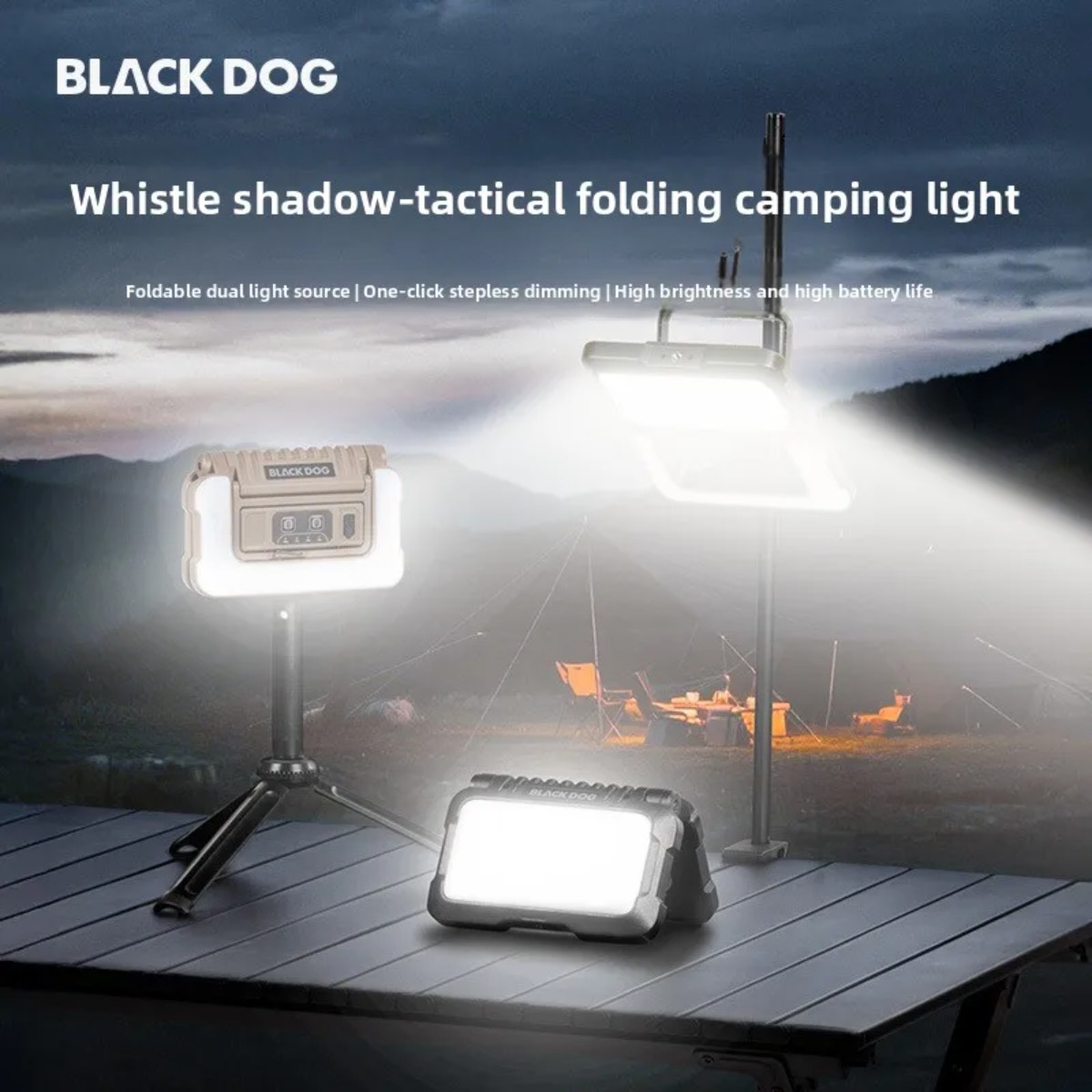 Power Outage Light - ブラックドッグ アウトドア キャンプ停電時 家庭用照明 屋外照明 テントライト