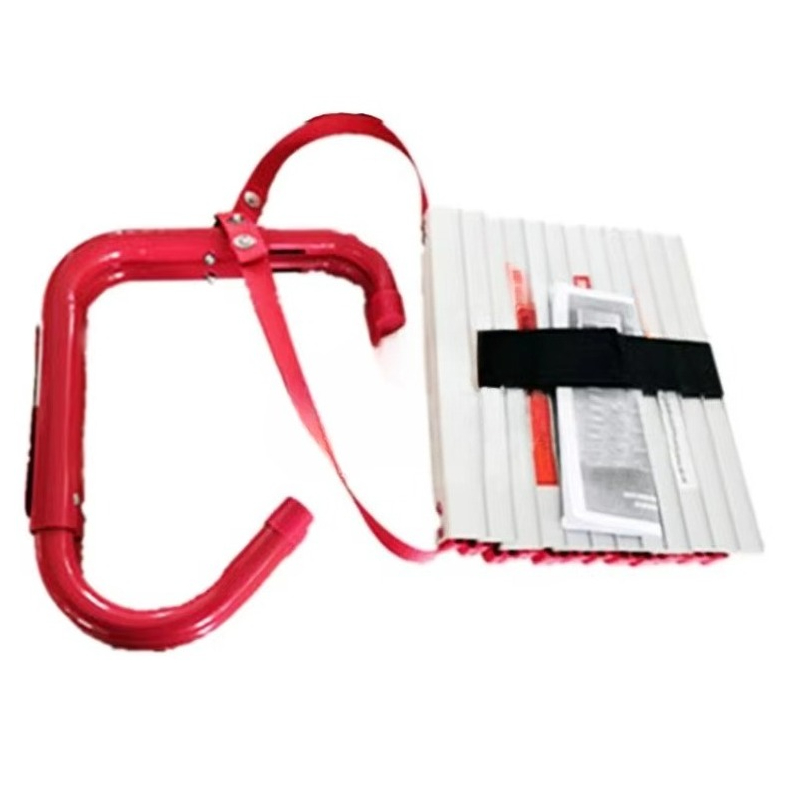 Fire Escape Ladder - アルミ合金製避難救助用はしご 4m 折りたたみ式伸縮緊急家庭用窓登り安全はしご