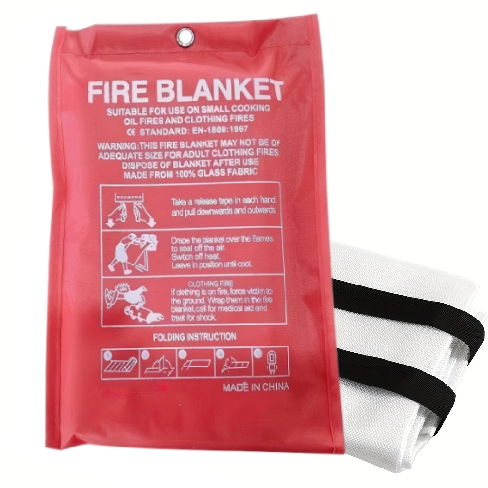 Fire Blanket Kitchen - 防火毛布 / 緊急用防火毛布 / 火災抑制毛布 /