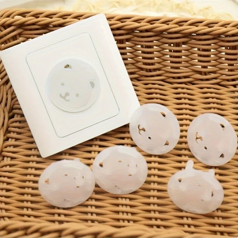 Outlet Cover Baby - 10 個クマ EU 電源ソケットコンセントベビーキッズチャイルドセーフティガード保護抗感電プラグプロテクターカバー