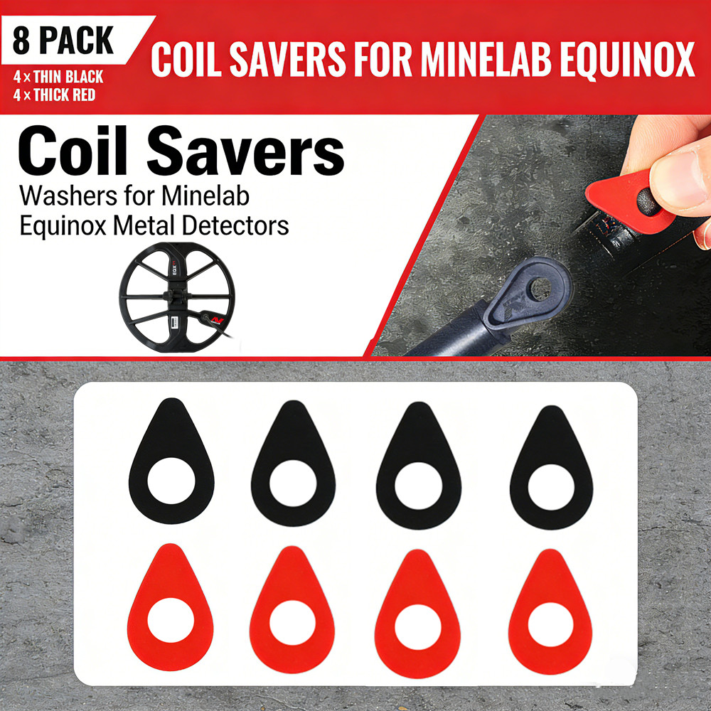 Co Detector Plug - Minelab Equinox金属探知機用コイルセーバーゴム製ティアドロップワッシャー