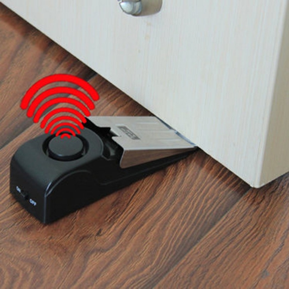 Door Stop Alarm - 盗難防止セキュリティシステム,ウェッジ形状,ドアストッパー,アラームブロック,ブロックシステム,セキュリティ,家庭用,直接配達,125 db