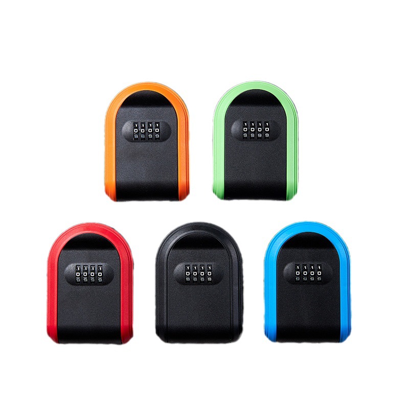 Lockbox Key Secure - パスワードロック付きプラスチックキーボックス 家庭用ドア用安全保管庫 モダンでシンプルなデザイン