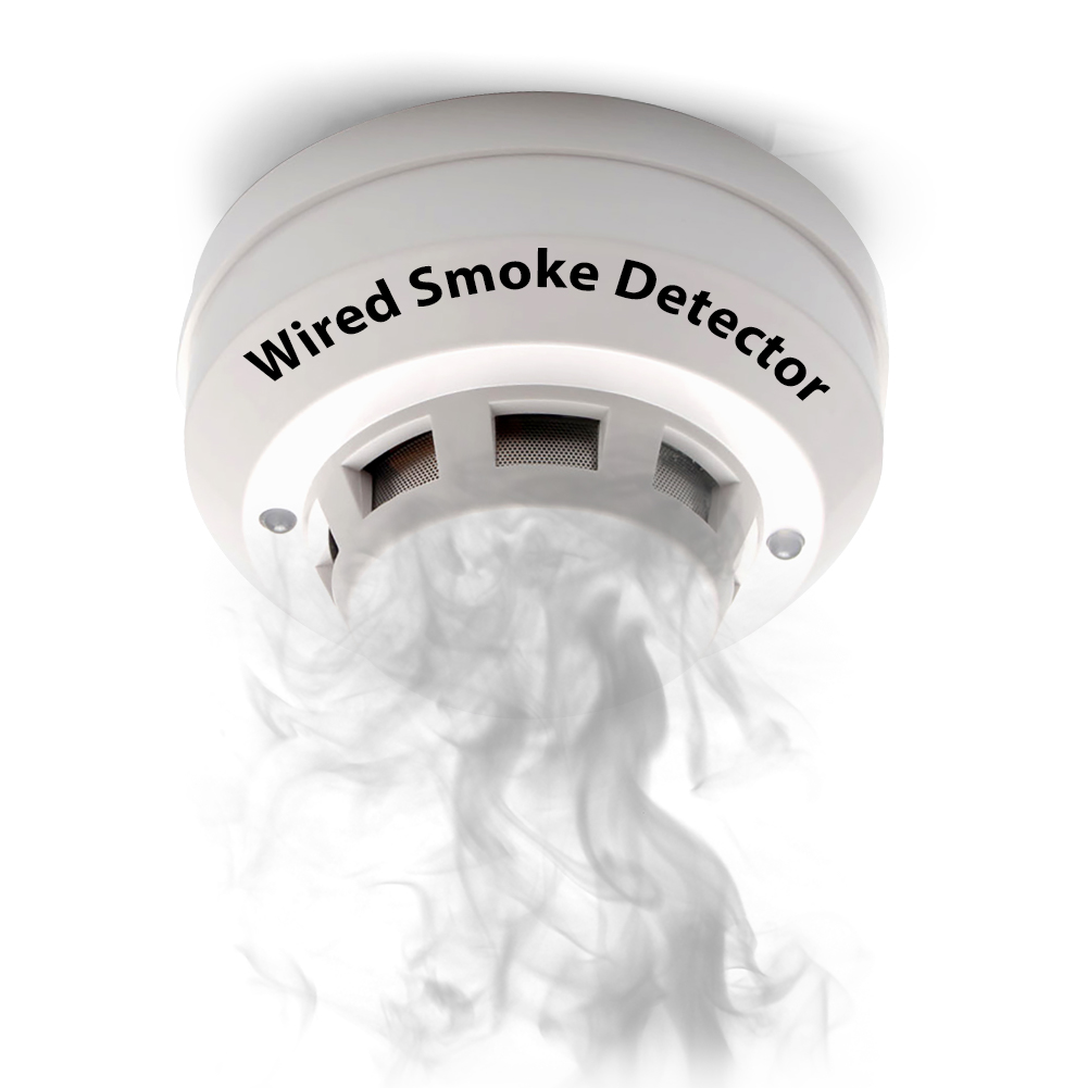Smoke Detector Interconnected - 12V 電圧有線煙漏れ火災検知器警報センサー有線端子警報システム用スタンドアロン