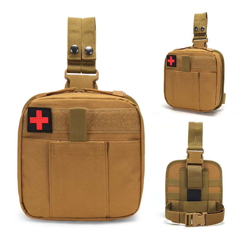 MOLLE対応 ドロップレッグポーチ メディカルキットバッグ - First Aid Bag Kit のレビューと価格
