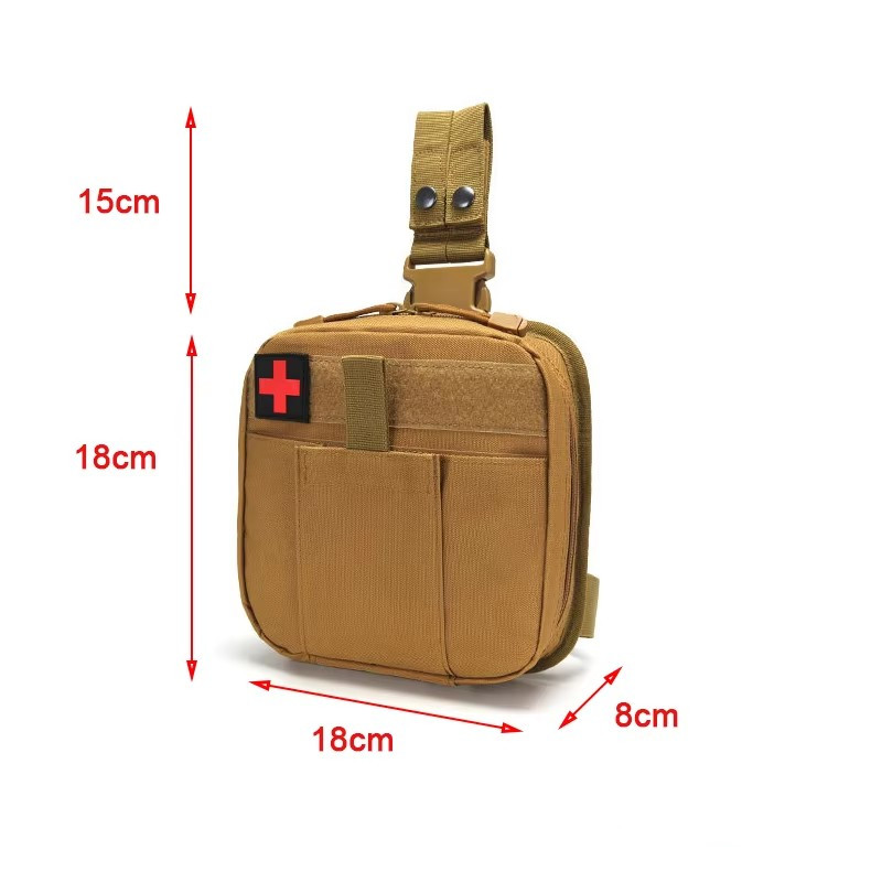 MOLLE対応 ドロップレッグポーチ メディカルキットバッグ - First Aid Bag Kit のレビューと価格
