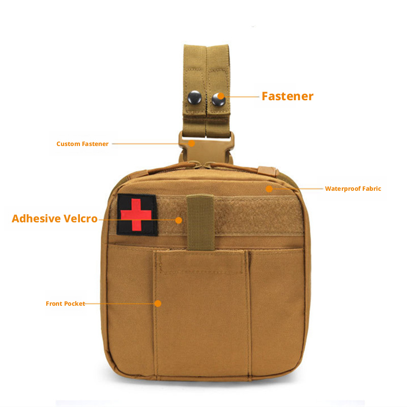MOLLE対応 ドロップレッグポーチ メディカルキットバッグ - First Aid Bag Kit のレビューと価格