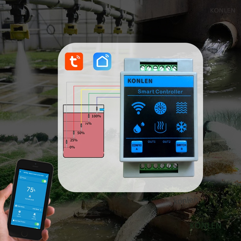 KONLEN Tuya 水位センサー WIFI スマートホー - Water Alarm Sensor のレビューと価格