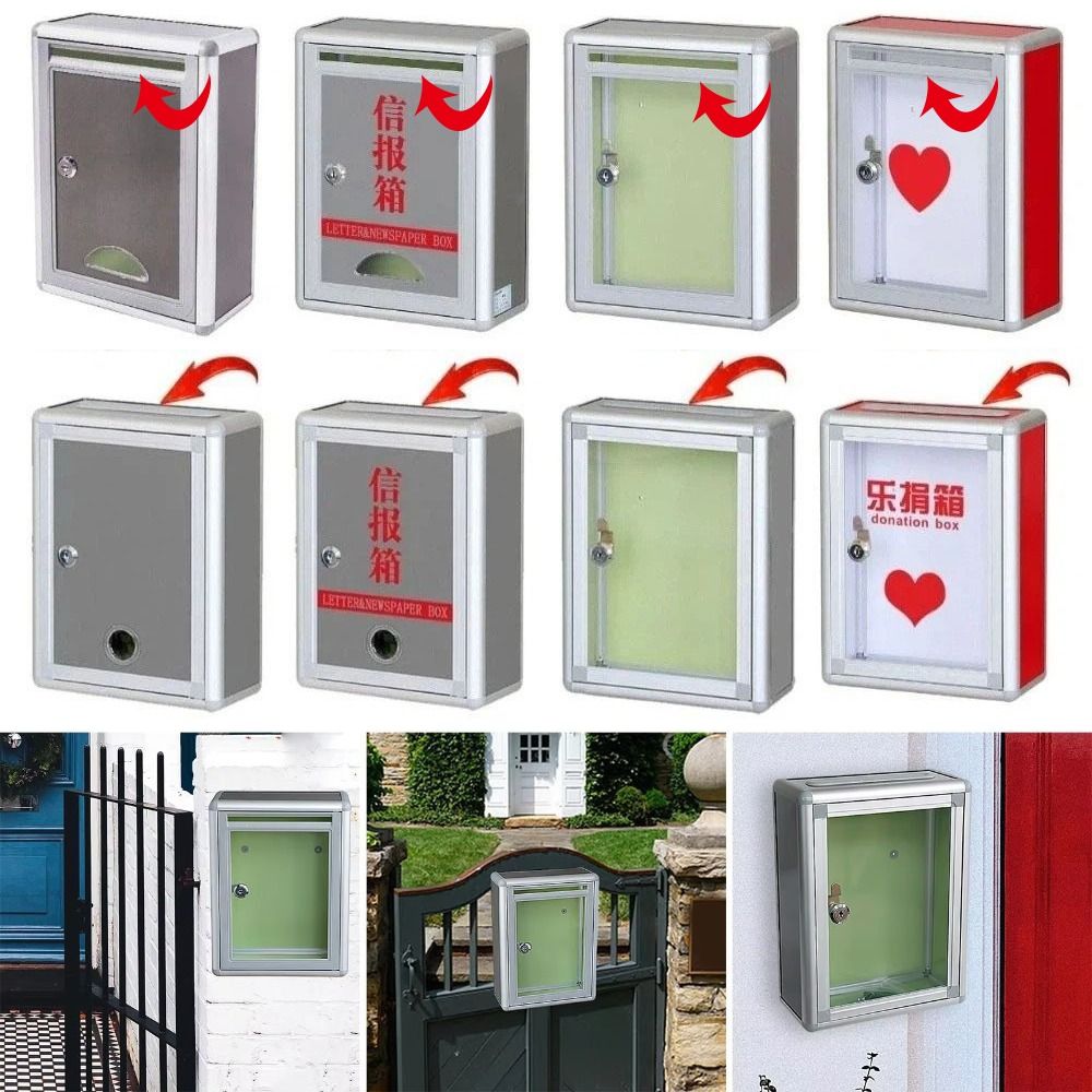 アルミニウム合金製ロック式投票箱、鍵付きで安全、提案用メール - Lockbox Key Secure のレビューと価格