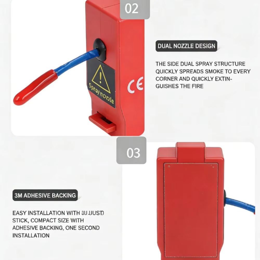 デュアルライン設計の難燃装置 難燃自動起動 自動消火ステッカ - Fire Extinguisher Small のレビューと価格