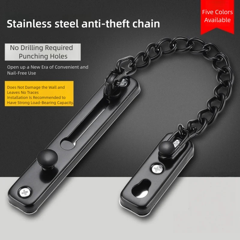 ドアチェーンロック ステンレス製セキュリティチェーンガード  - Security Chain Door のレビューと価格