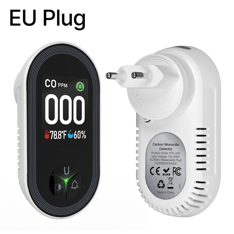 内蔵COモニター アラーム音警告 一酸化炭素検知器 3in1 - Co Detector Plug のレビューと価格