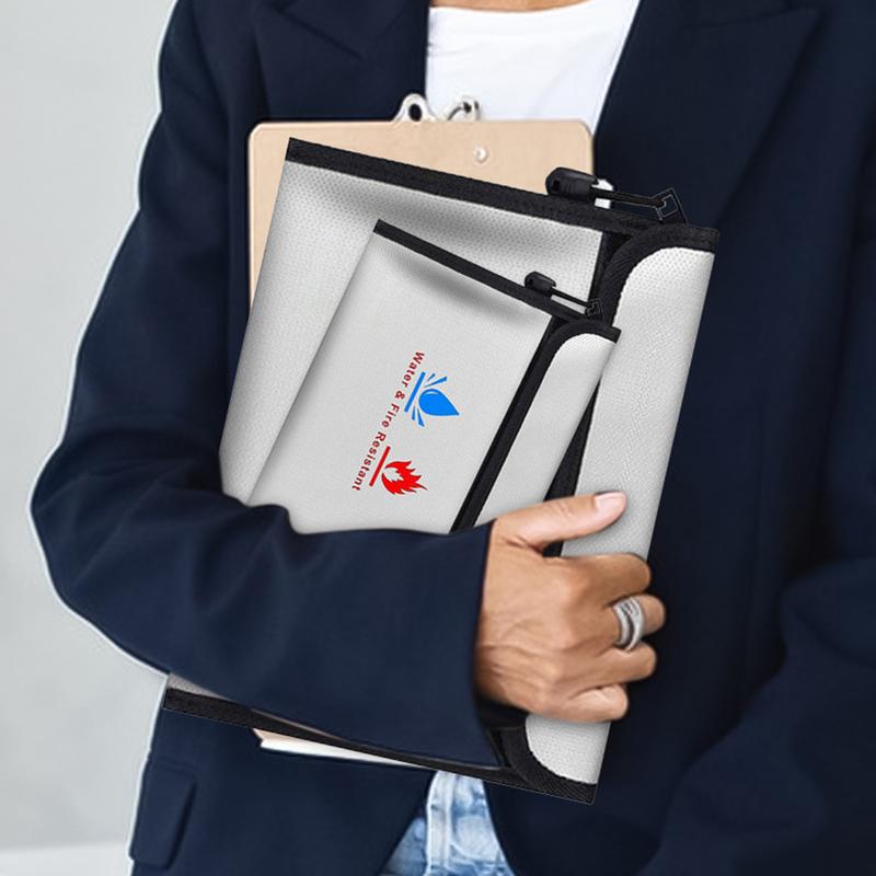 耐火ドキュメントバッグ耐火封筒現金用 2 サイズ保護防水耐火 - Fire Safe Document のレビューと価格