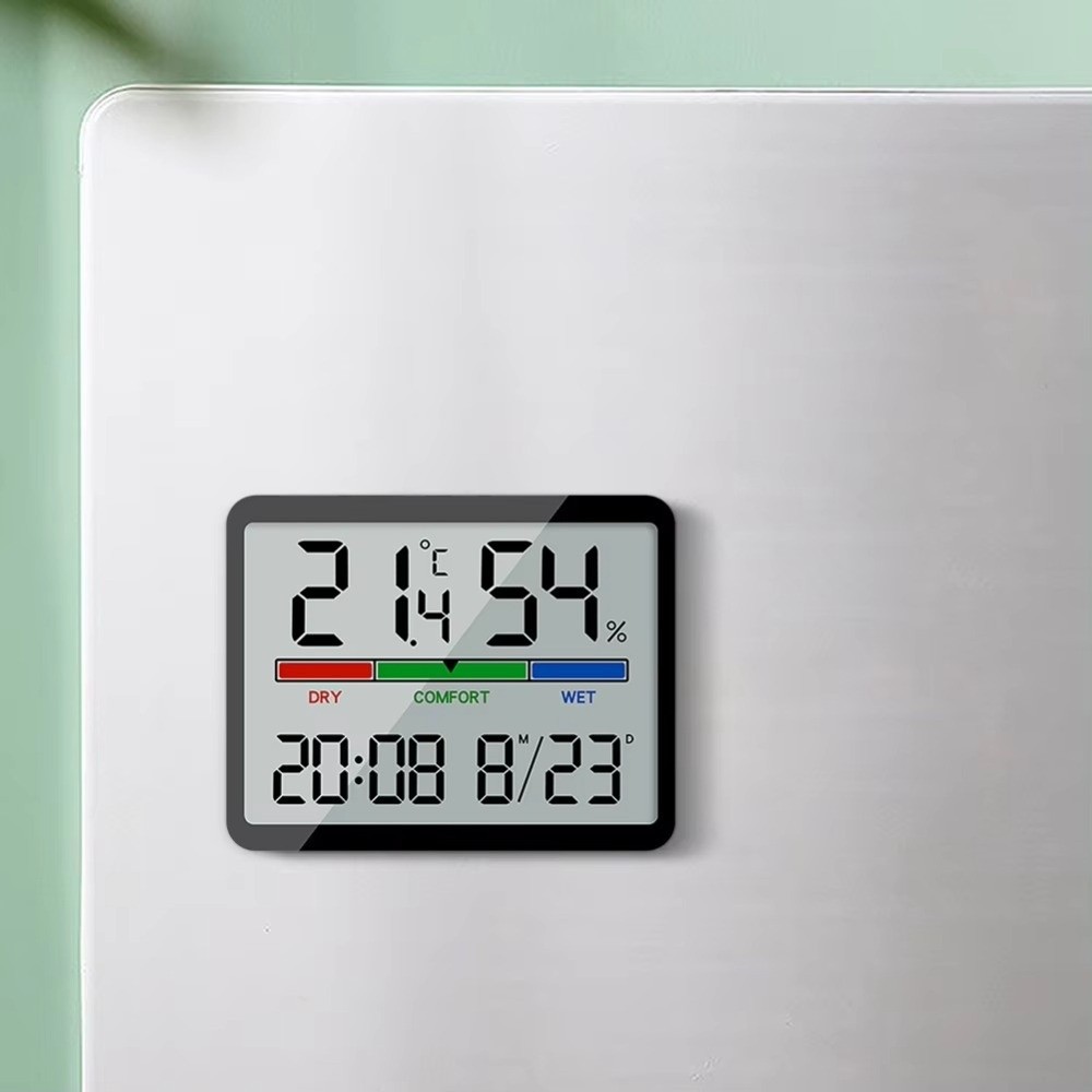 磁気吊り下げ時計超薄型大型液晶画面デジタル目覚まし時計デジタ - Pool Alarm Float のレビューと価格