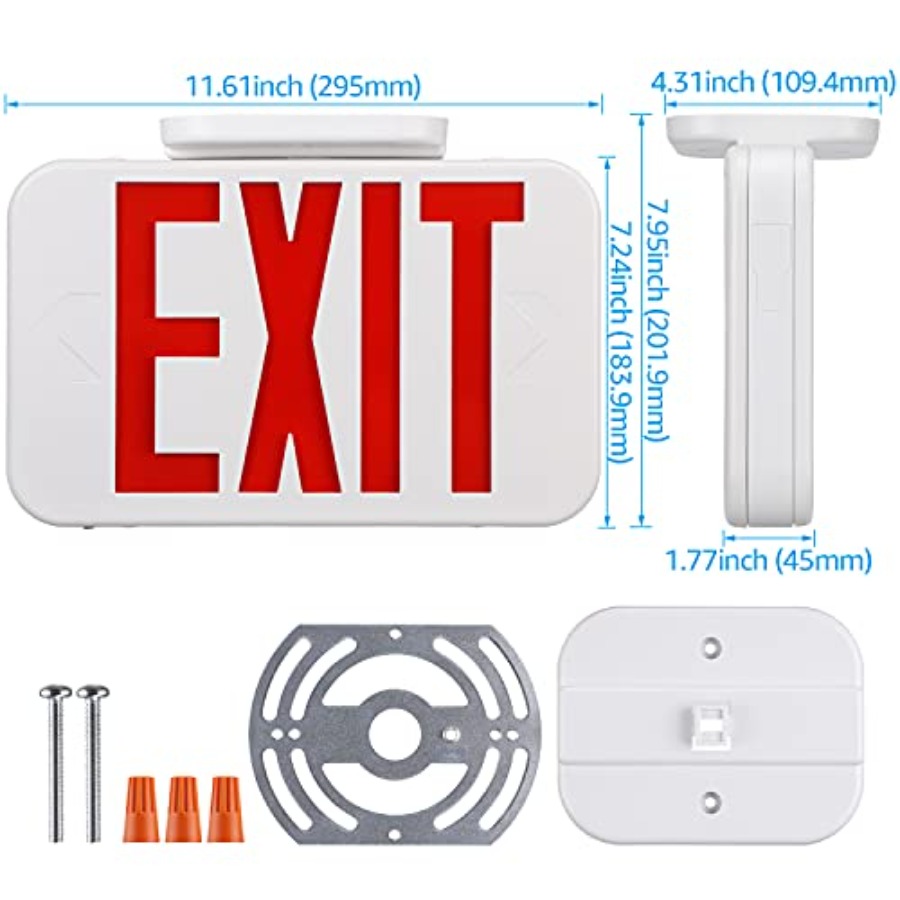LED非常口標識、バッテリーバックアップ付き非常口灯、両面、 - Emergency Exit Sign のレビューと価格