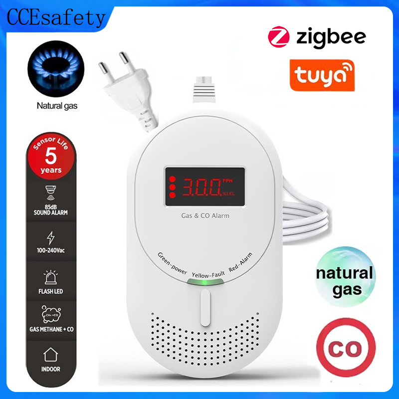 CCEsafety Zigbee Tuya ガスCO検知器  - Co Detector Plug のレビューと価格