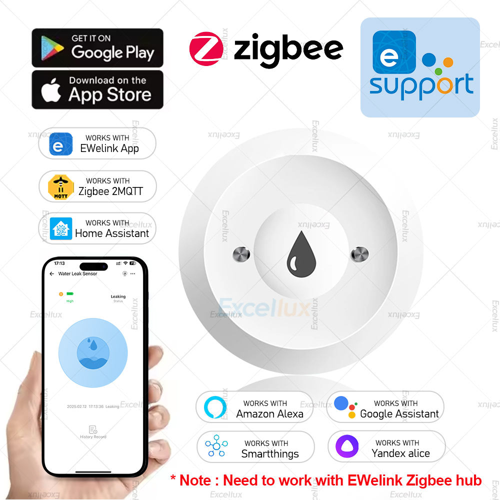 Ewelink Zigbee 3.0 水センサー警報水洪水漏 - Water Alarm Sensor のレビューと価格