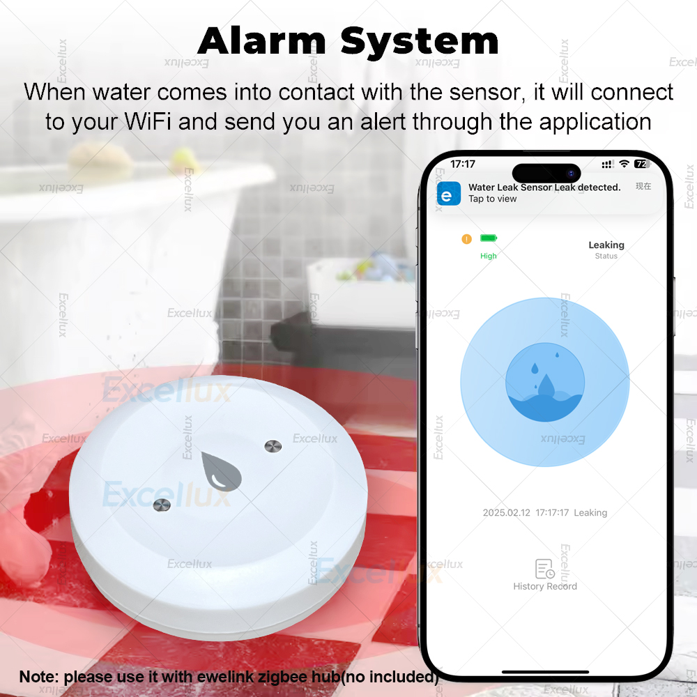 Ewelink Zigbee 3.0 水センサー警報水洪水漏 - Water Alarm Sensor のレビューと価格