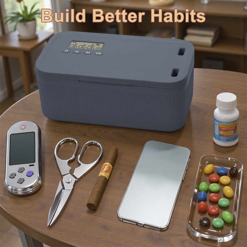 タイマー付きロックボックス 電話ロッカー タイムロック収納ボ - Medicine Cabinet Lock のレビューと価格