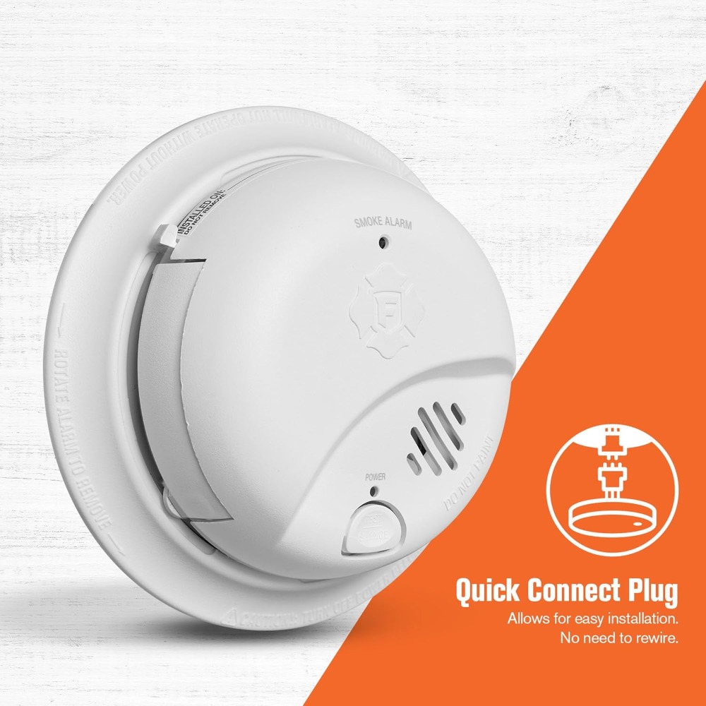 米国発送 ハードワイヤード接続可能な煙感知器 バッテリーバッ - Smoke Detector Interconnected のレビューと価格