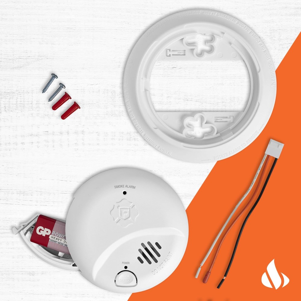 米国発送 ハードワイヤード接続可能な煙感知器 バッテリーバッ - Smoke Detector Interconnected のレビューと価格