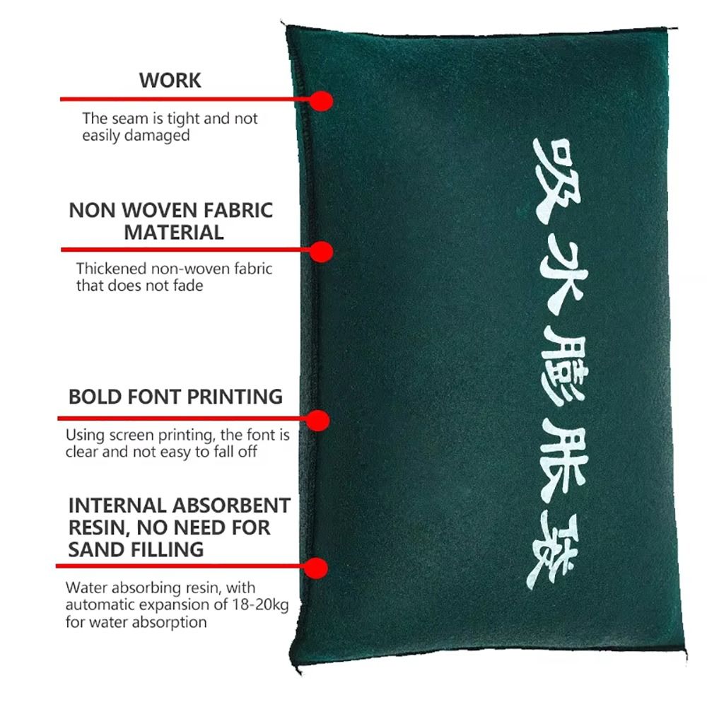 1 個新しい再利用可能な吸水性土嚢 25 × 50 センチメ - Flood Barrier Bag のレビューと価格