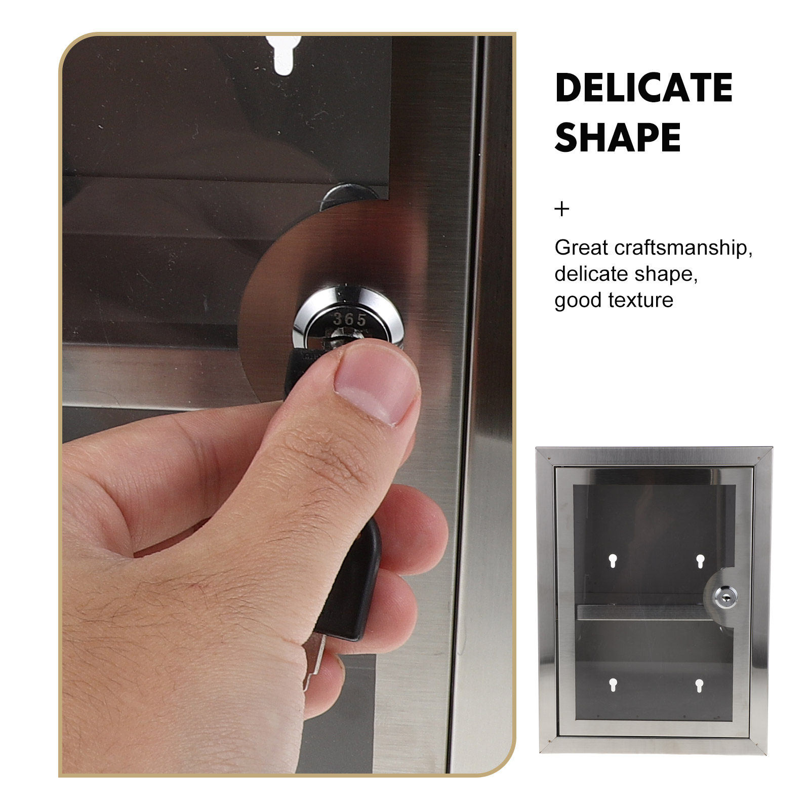 ロック式薬箱金属製壁掛けキャビネット二層式11x8.2ロック - Medicine Cabinet Lock のレビューと価格