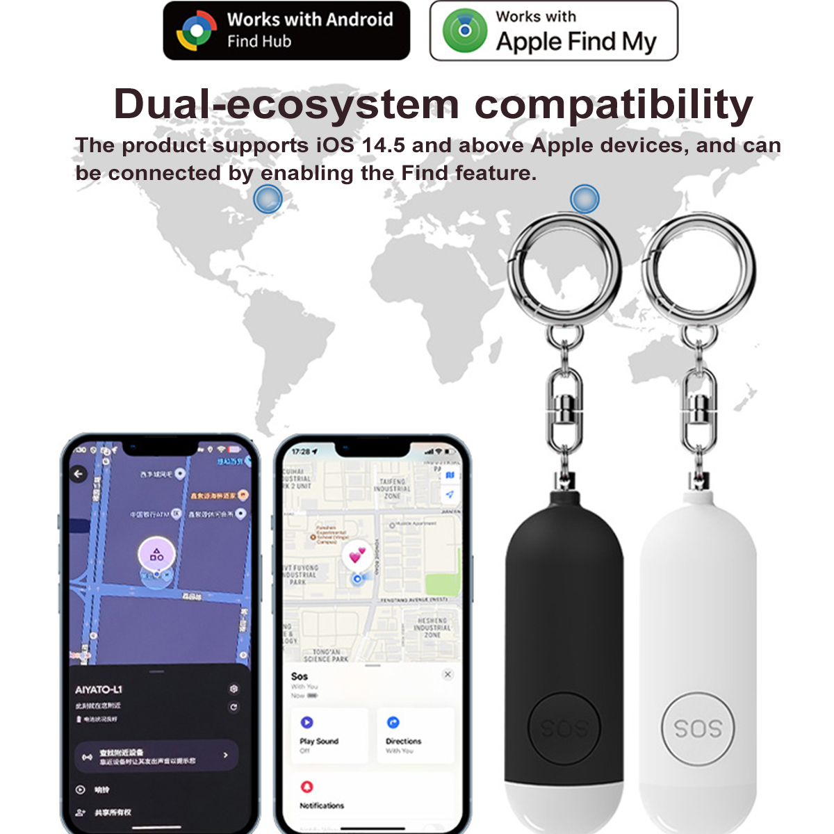 自己防衛アラーム LED ライト充電式女性子供個人用 130 - Personal Alarm Keychain のレビューと価格