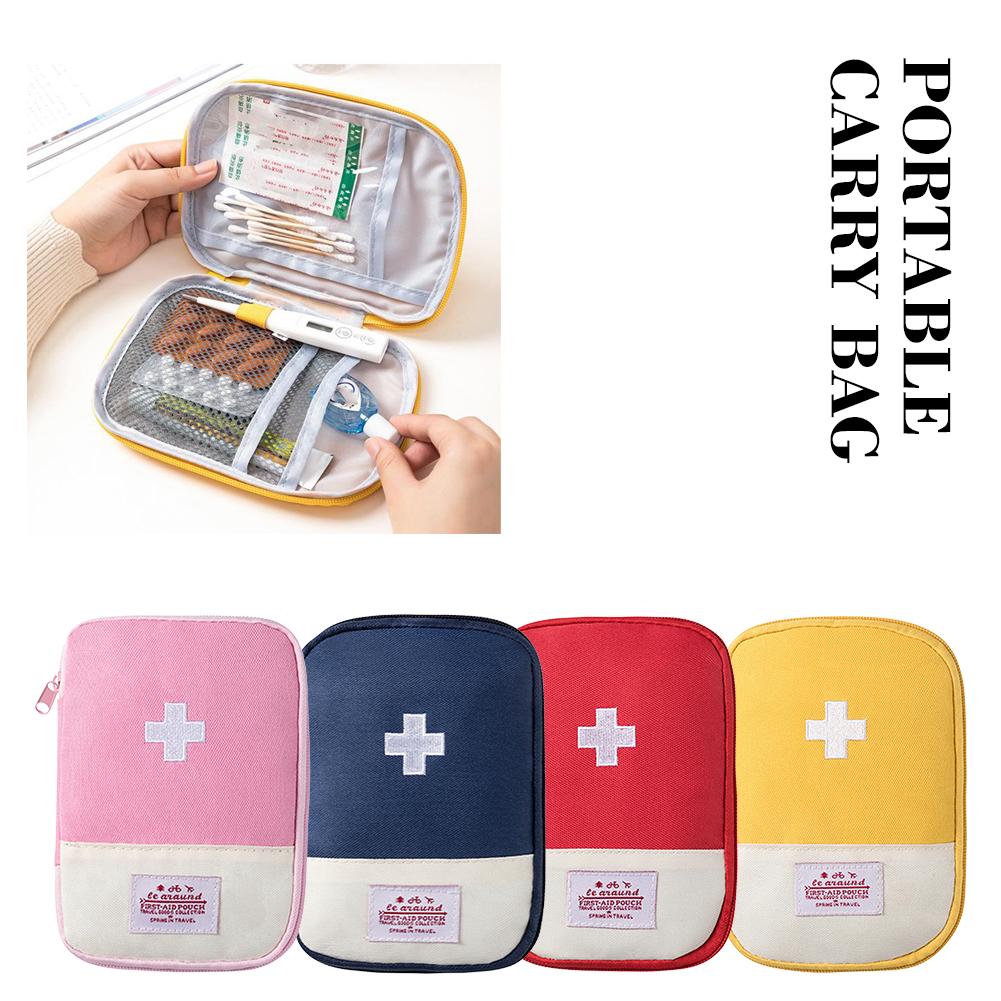 ポータブル救急医療キット旅行アウトドアキャンプ緊急薬収納バッ - First Aid Bag Kit のレビューと価格