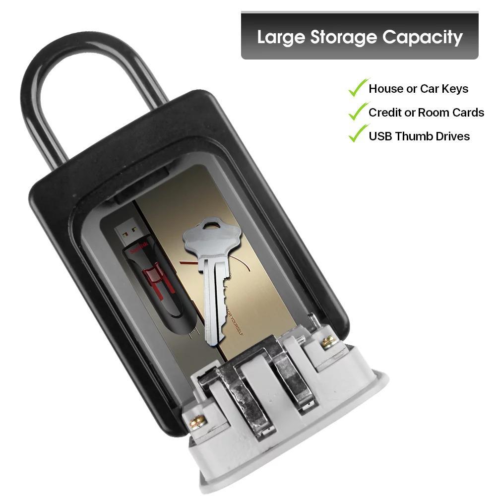 壁掛けキーロックボックス 4桁パスワードコードセキュリティロ - Lockbox Key Secure のレビューと価格