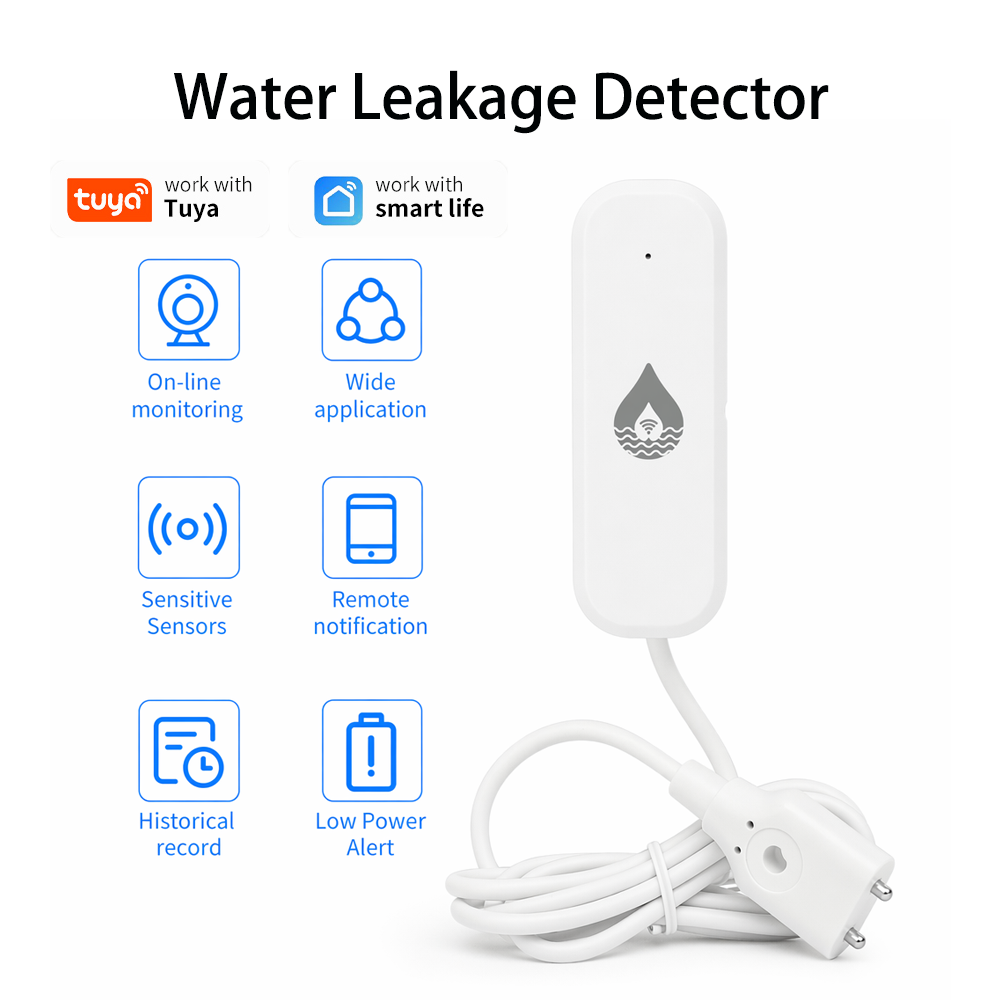 YFK WiFi/Zigbee 水漏れ警報センサー Tuya - Water Alarm Sensor のレビューと価格