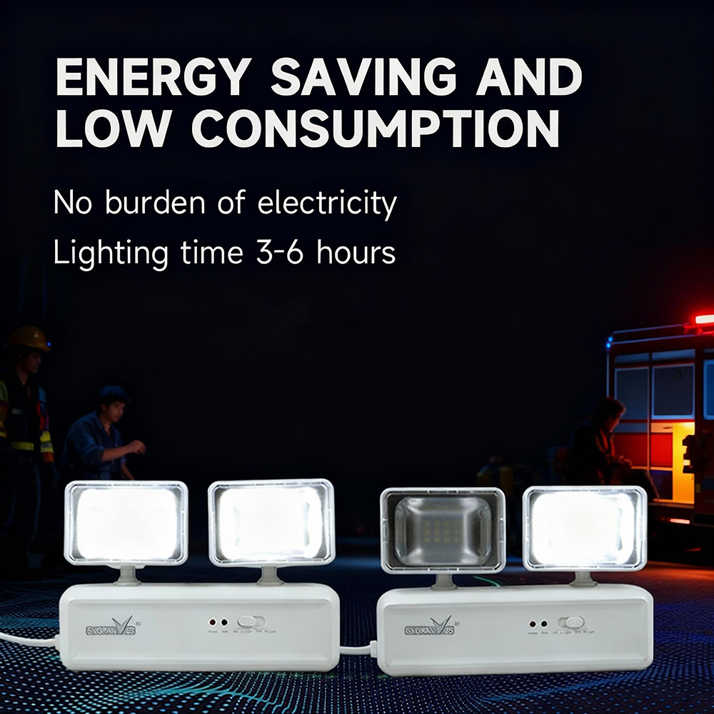 非常口ライト LED 非常灯 デュアルヘッド バッテリーバッ - Power Outage Light のレビューと価格