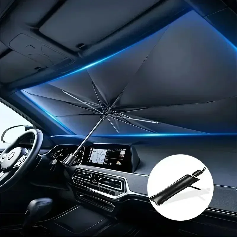 新型車用フロントガラスサンシェード傘 折りたたみ式 プルリン - Window Lock Bar のレビューと価格