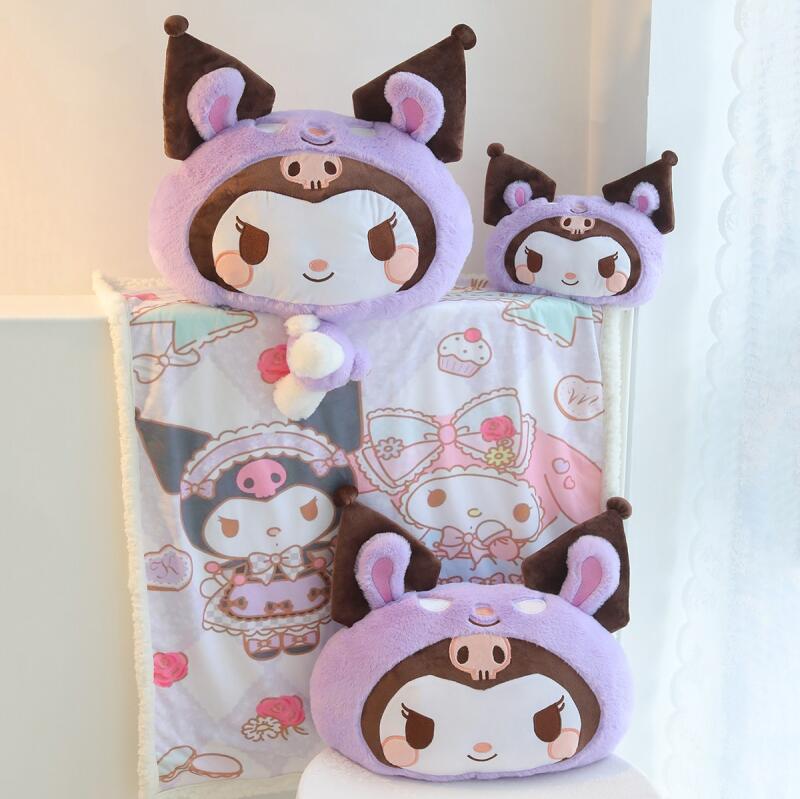 サンリオ漫画かわいいクロミ枕ブランケット2in1腰枕オフィス - Fire Blanket Kitchen のレビューと価格