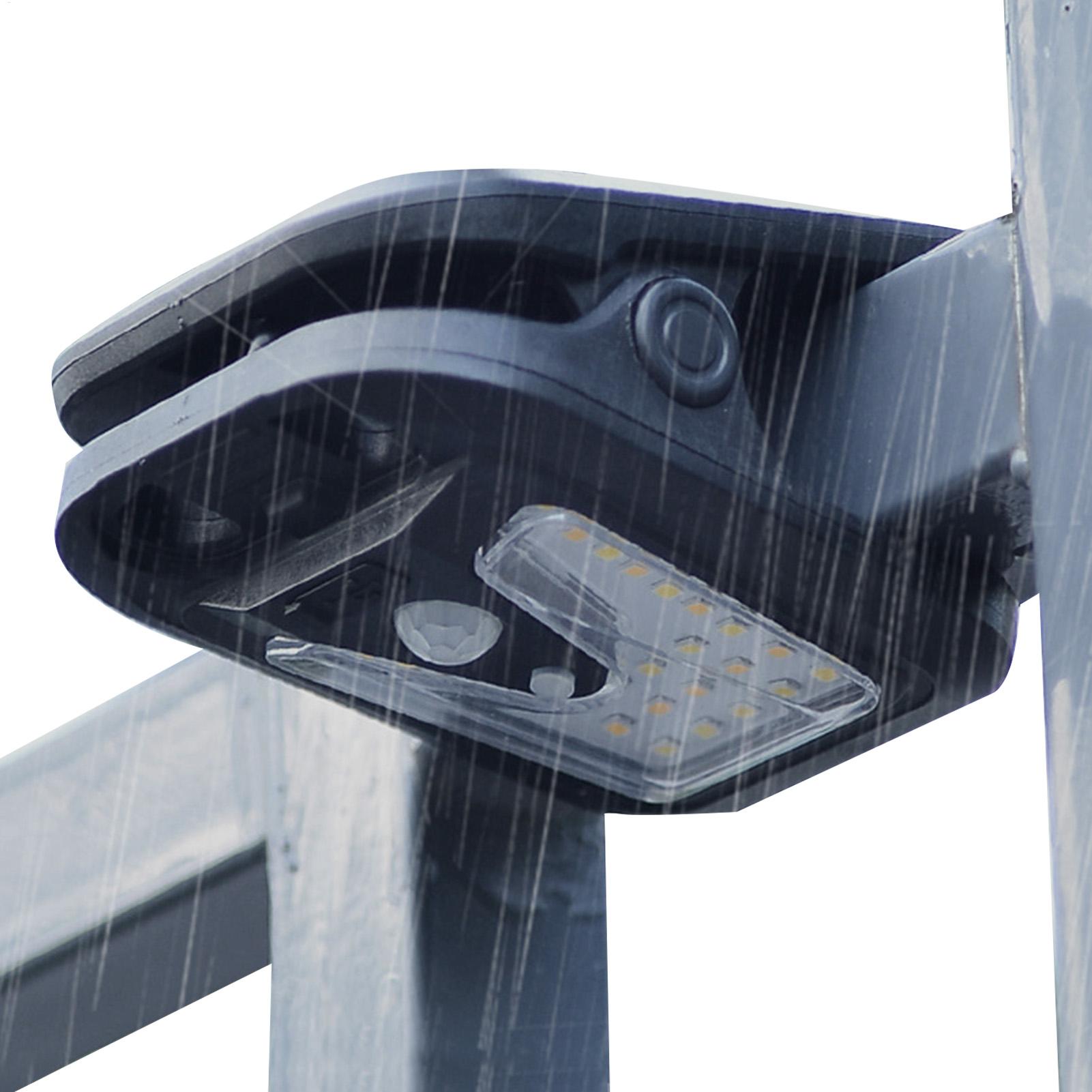 屋外ソーラーセンサーライトUSB自動オン/オフクリップランプ - Power Outage Light のレビューと価格