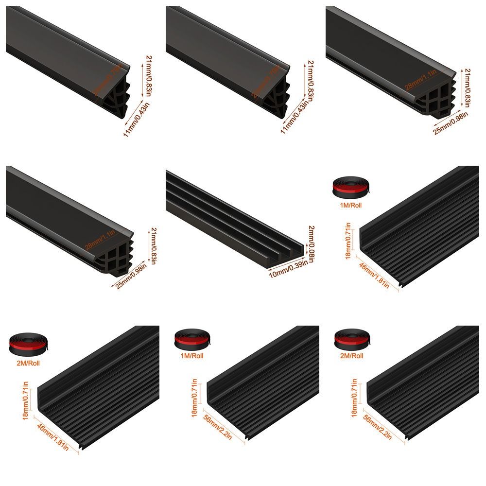 1m/1.5/2m窓用止水バー TPE製 自己粘着式 水逆流 - Window Lock Bar のレビューと価格