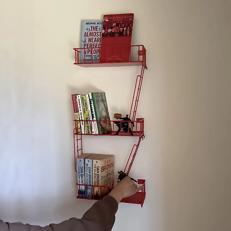 防火壁用棚、3段メタルラダーオーガナイザー、頑丈な玄関用バス - Fire Escape Ladder のレビューと価格