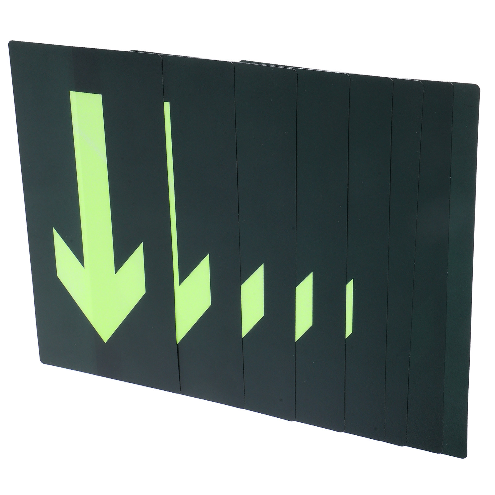 8枚入り蓄光防水矢印ステッカー 暗闇で光る自己粘着式火災避難 - Emergency Exit Sign のレビューと価格