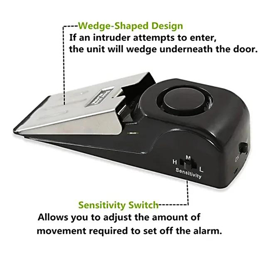 ドアストップアラーム、120DBセキュリティアラーム付きドア - Door Stop Alarm のレビューと価格